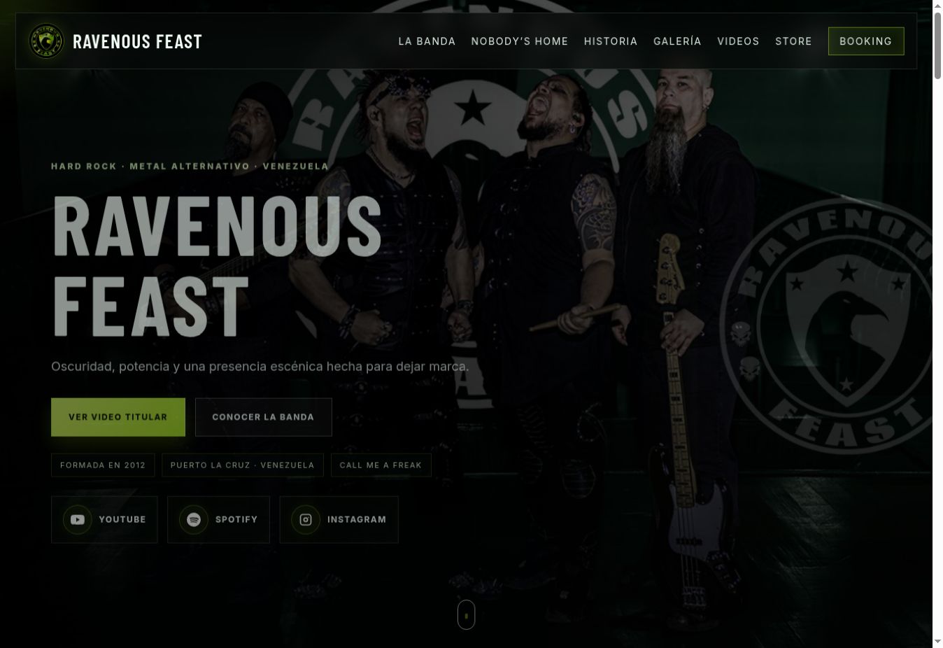 Landing de Ravenous Feast